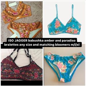 ISO WTB BRALETTES UNDERWEAR BLOOMERS M L XL S XS